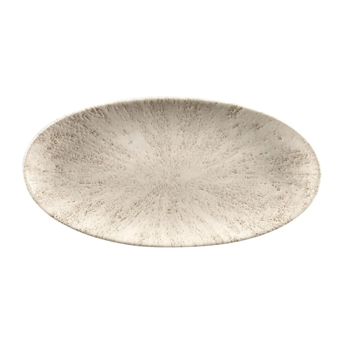 Churchill Studio Prints Stone Chefs Plates Agate Grey 299 x 150mm (12 Pack)