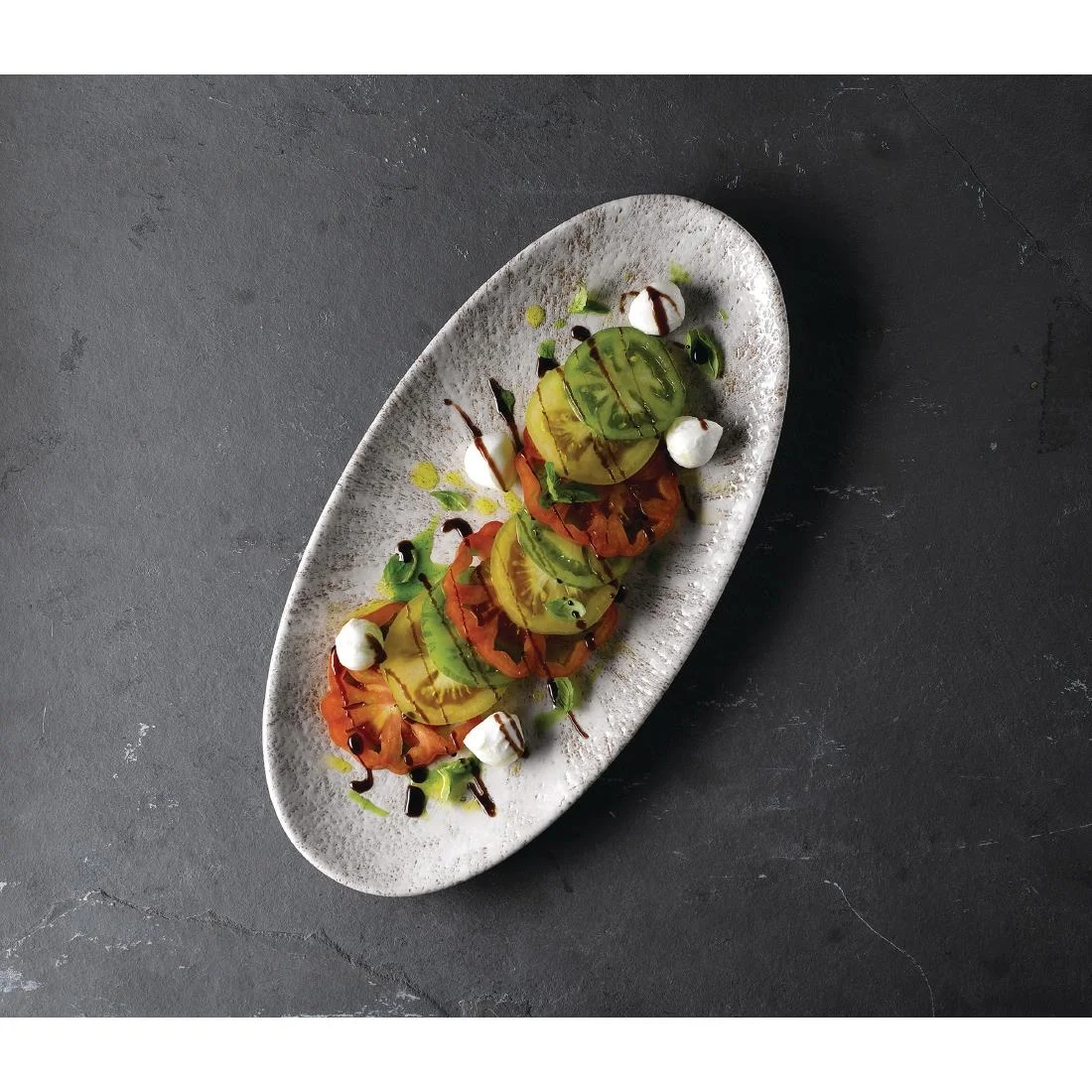 Churchill Studio Prints Stone Chefs Plates Agate Grey 299 x 150mm (12 Pack) - Image 5