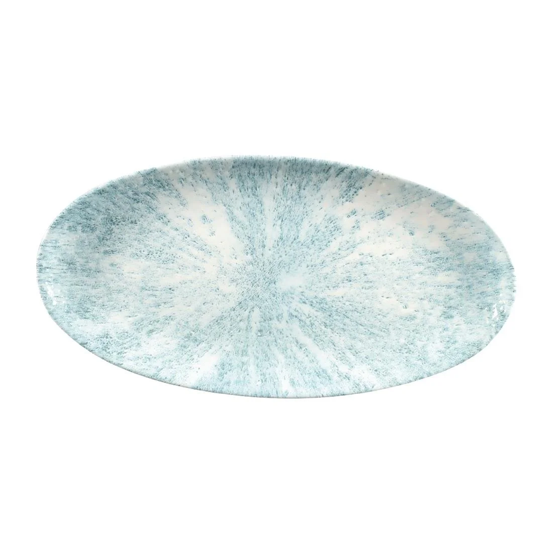 Churchill Studio Prints Stone Chefs Plates Aquamarine 347 x 173mm (6 Pack) - Image 1