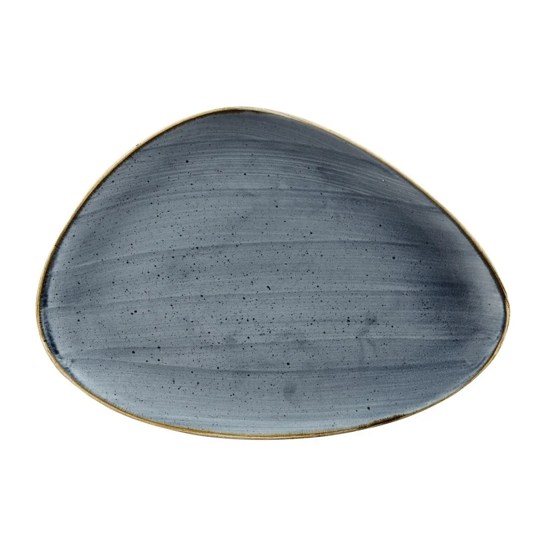 Churchill Stonecast Triangular Chefs Plates Blueberry 365 x 250mm (6 Pack)