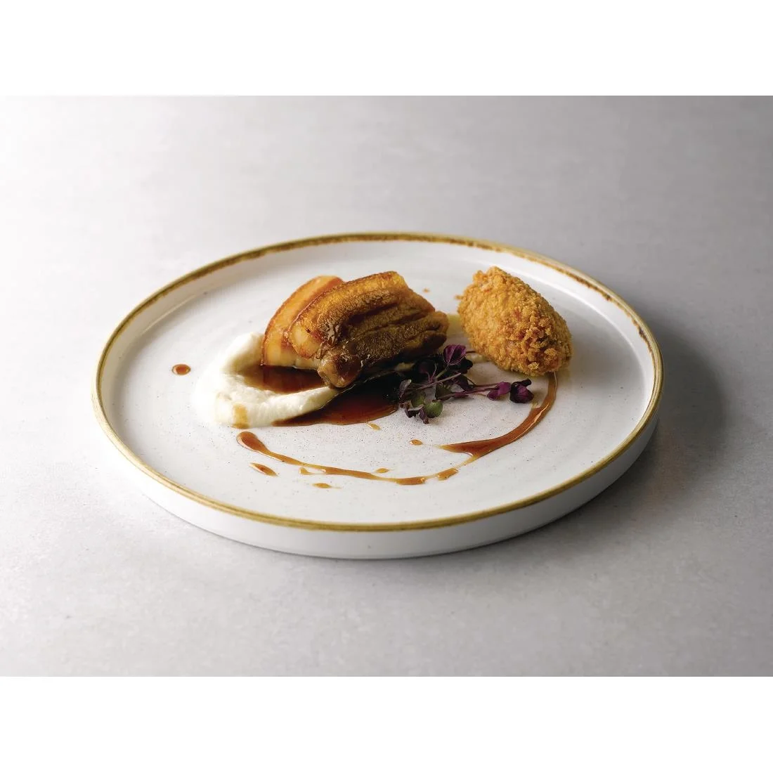 Churchill Stonecast Walled Chefs Plates Barley White 260mm (6 Pack) - Image 4