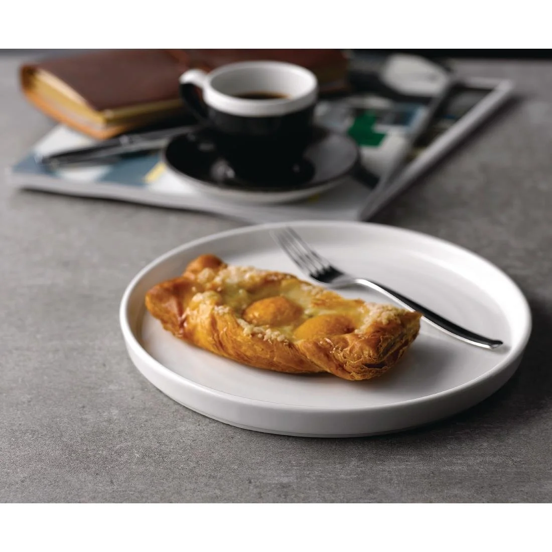 Churchill Chefs' Plates Walled Plates White 260mm (6 Pack) - Image 7