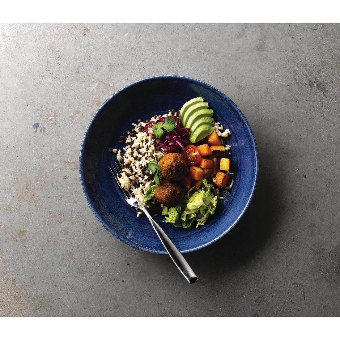 Churchill Stonecast Patina Coupe Bowls Cobalt 248mm (12 Pack) - Image 3