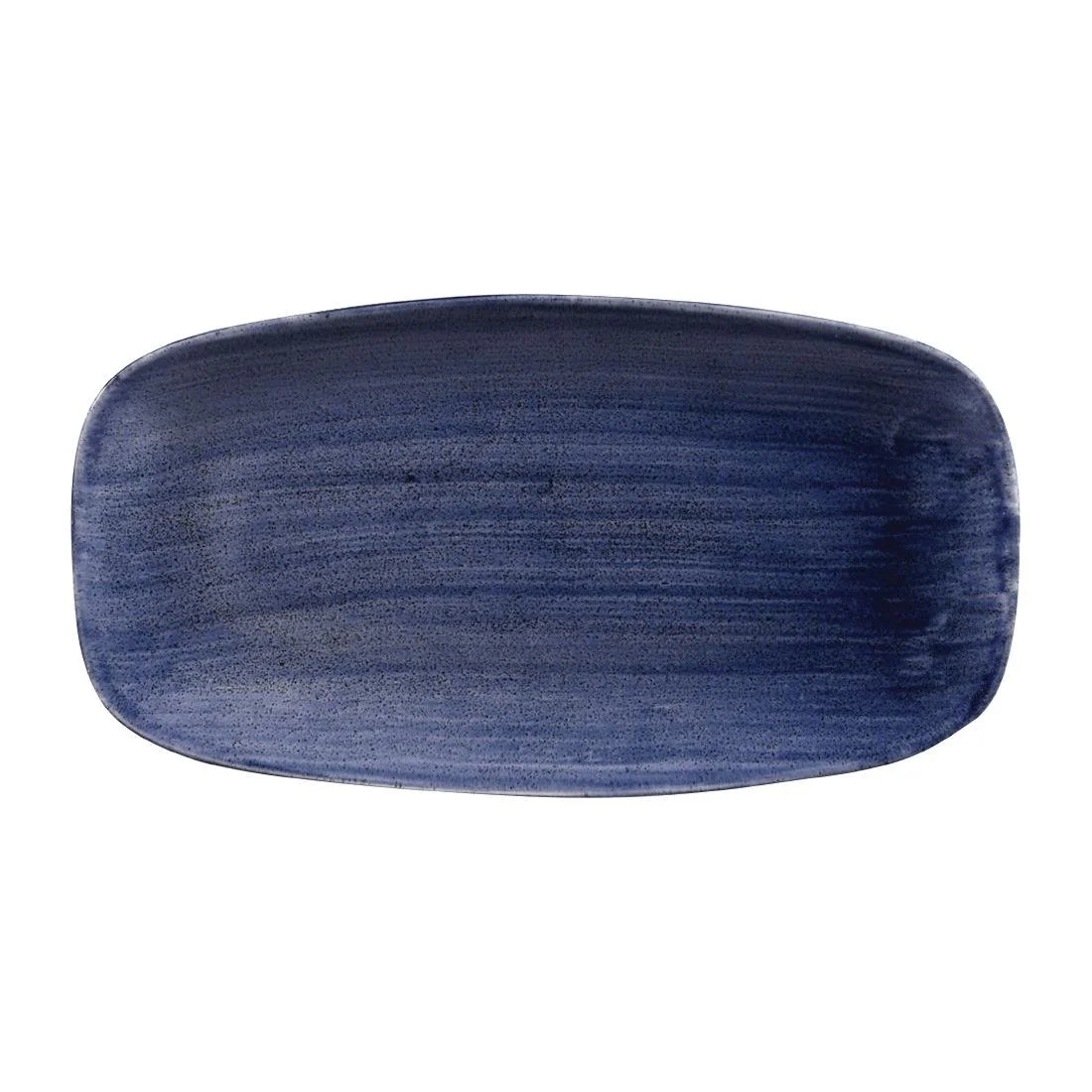 Churchill Stonecast Patina No. 4 Chefs Plates Cobalt 355 x 189mm (6 Pack) - Image 1