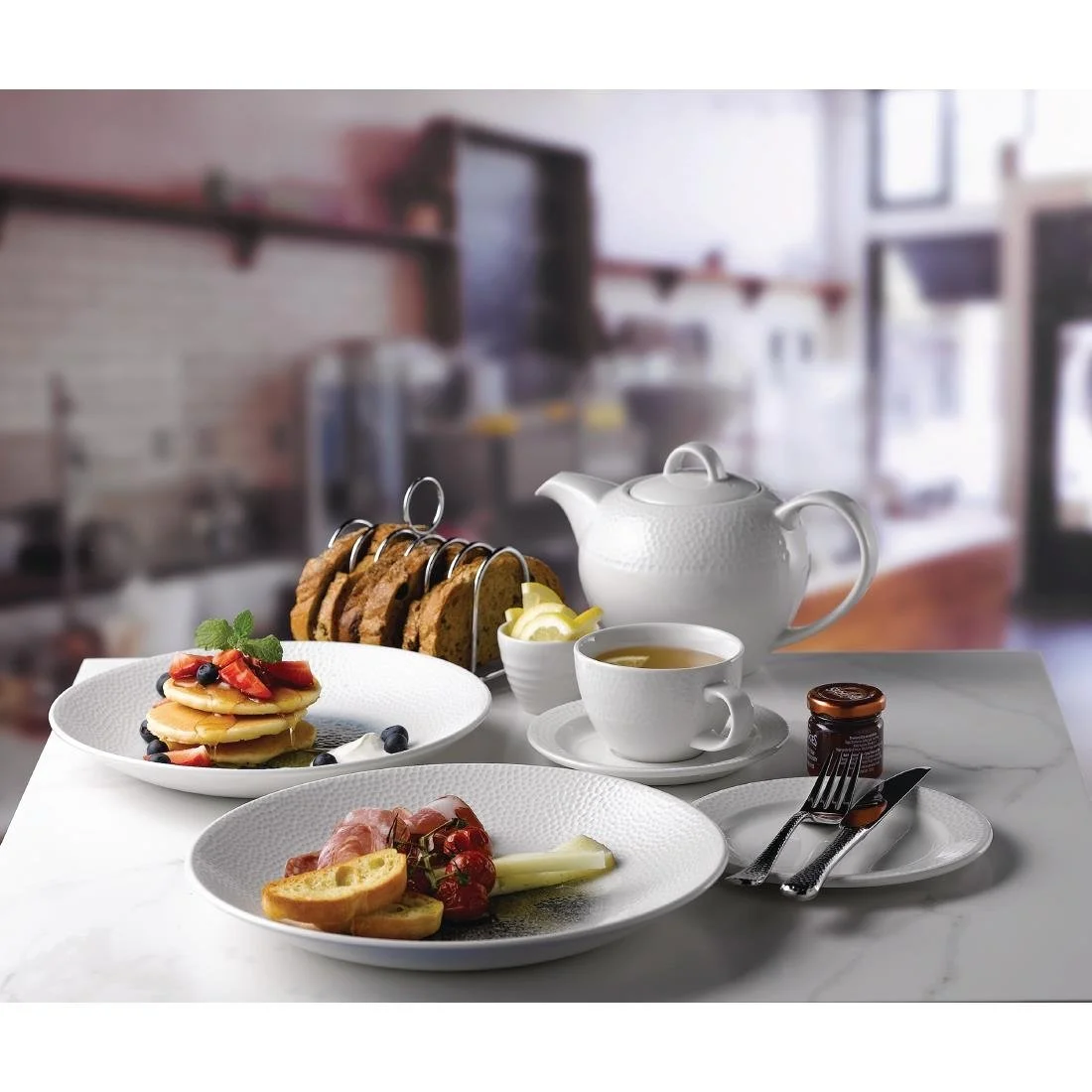 Churchill Isla Centre Print Deep Coupe Plates Topaz Blue 255mm (12 Pack) - Image 6