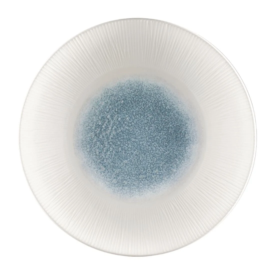 Churchill Bamboo Centre Print Deep Coupe Plates Topaz Blue 255mm (12 Pack)