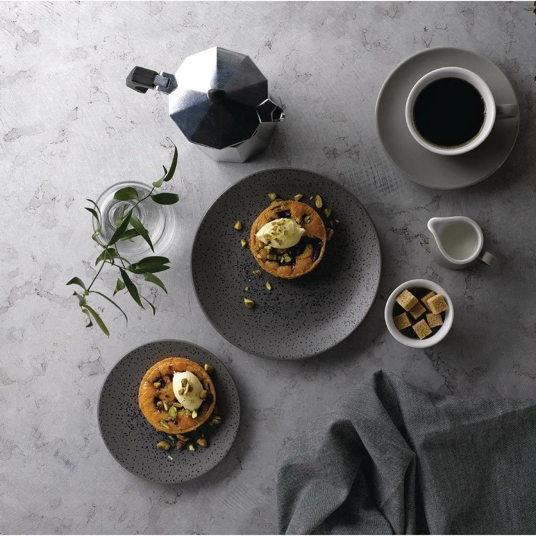 Churchill Menu Shades Caldera Coupe Plates Flint Grey 155mm (6 Pack) - Image 3