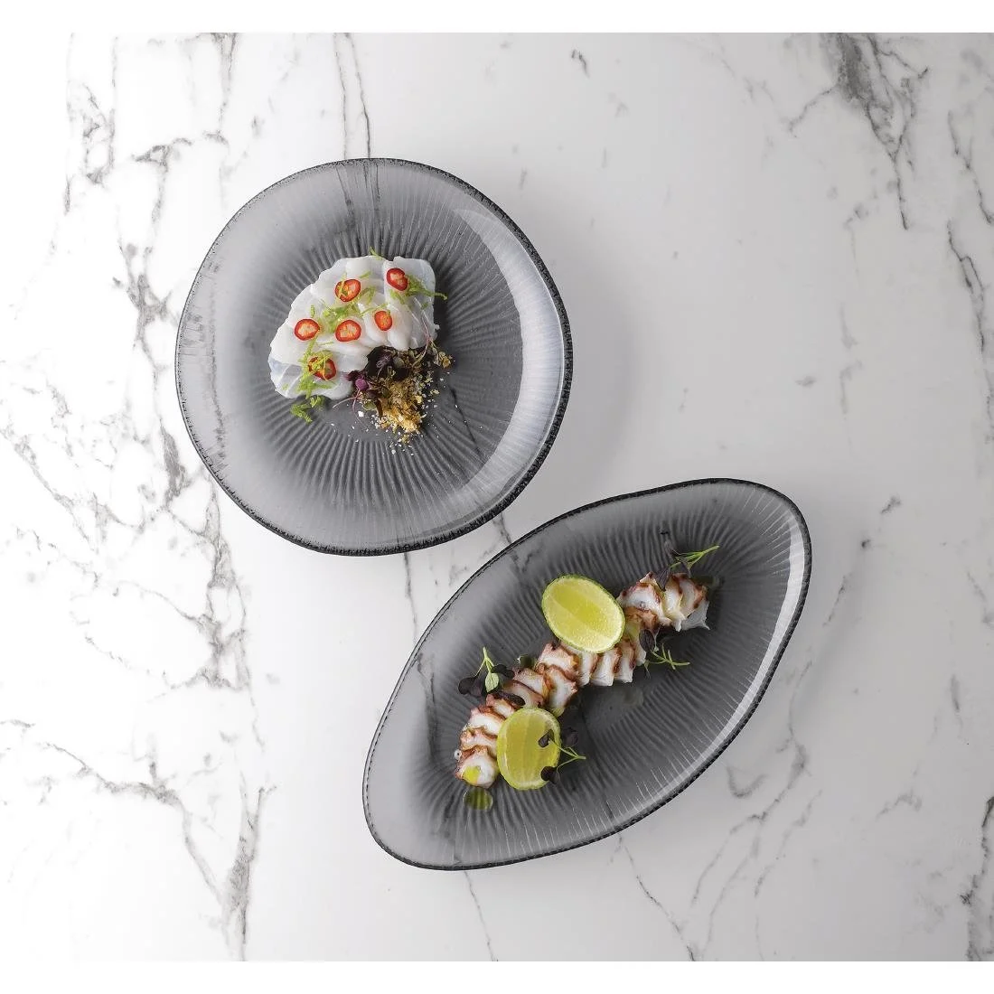 Churchill Bamboo Organic Oval Glasses Platter Dusk 295 x 162mm (6 Pack) - Image 7