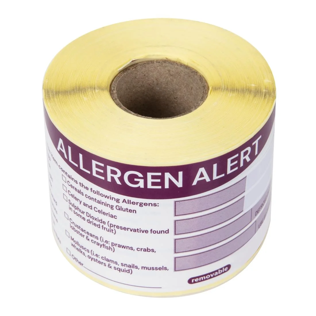 Hygiplas Removable Allergen Alert Food Labels (250 Pack) - Image 3