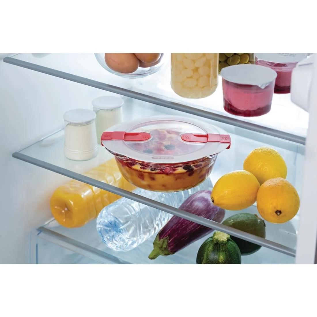Pyrex Cook and Heat Round Dish with Lid 350ml - Image 3