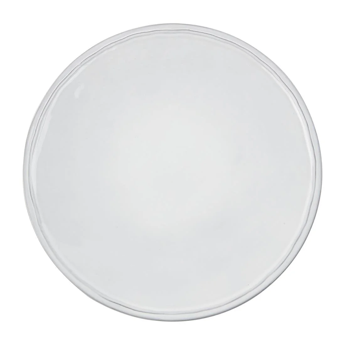 Olympia Raw Recycled Clay Coupe Plates White 280mm (6 Pack) - Image 1