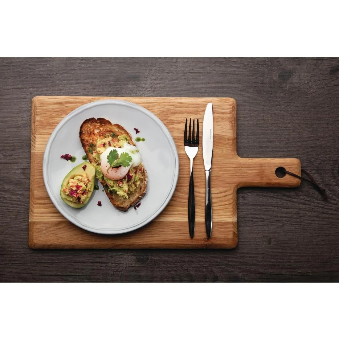 Olympia Oak Handled Wooden Board Large - Image 3
