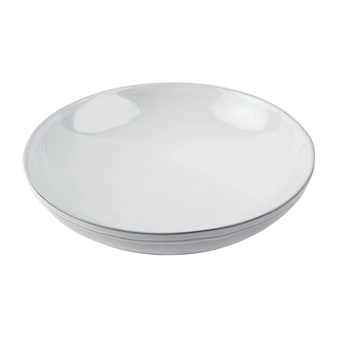 Olympia Raw Recycled Clay Coupe Bowls White 230mm (6 Pack)