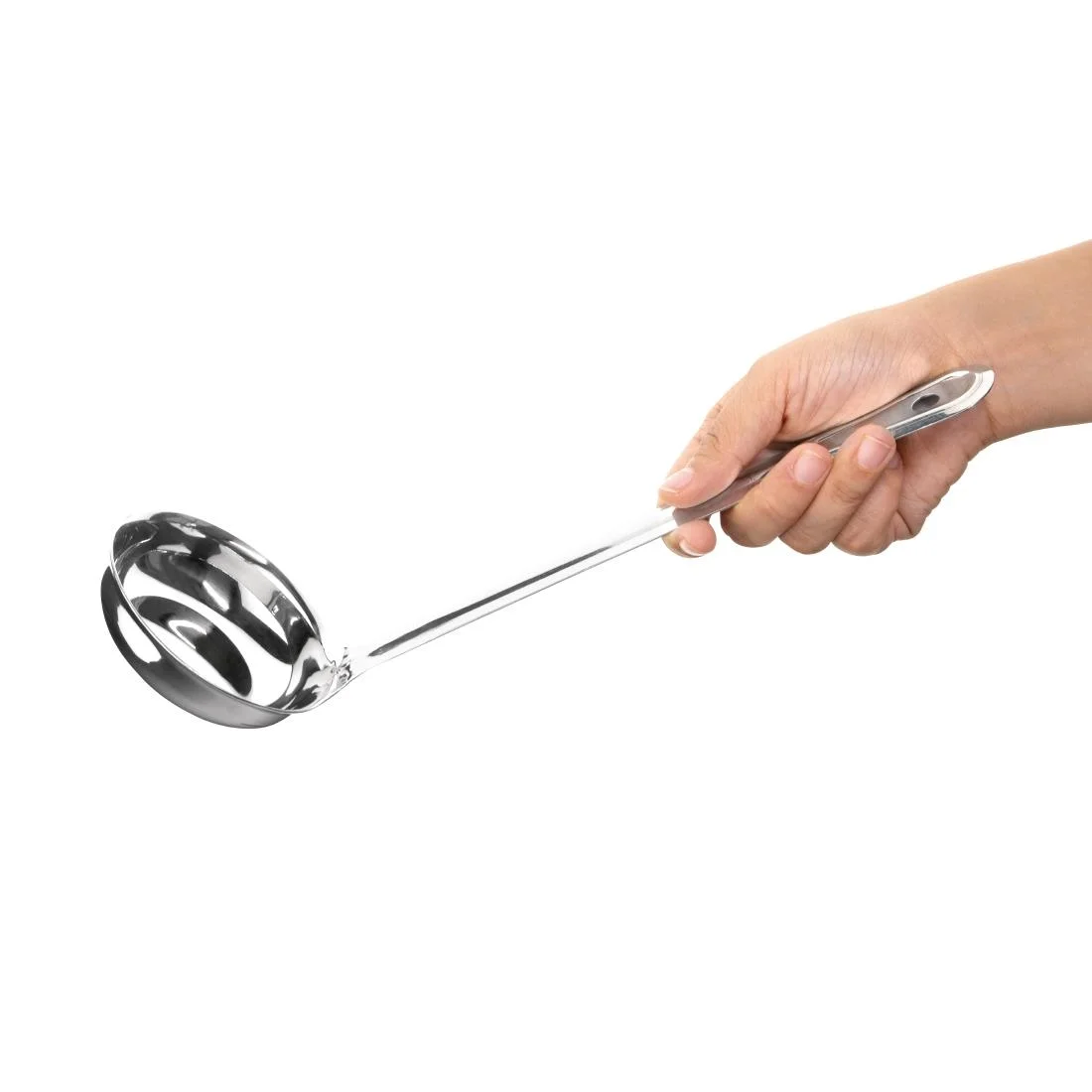 Nisbets Essentials Stainless Steel Plain Ladle 120ml - Image 2