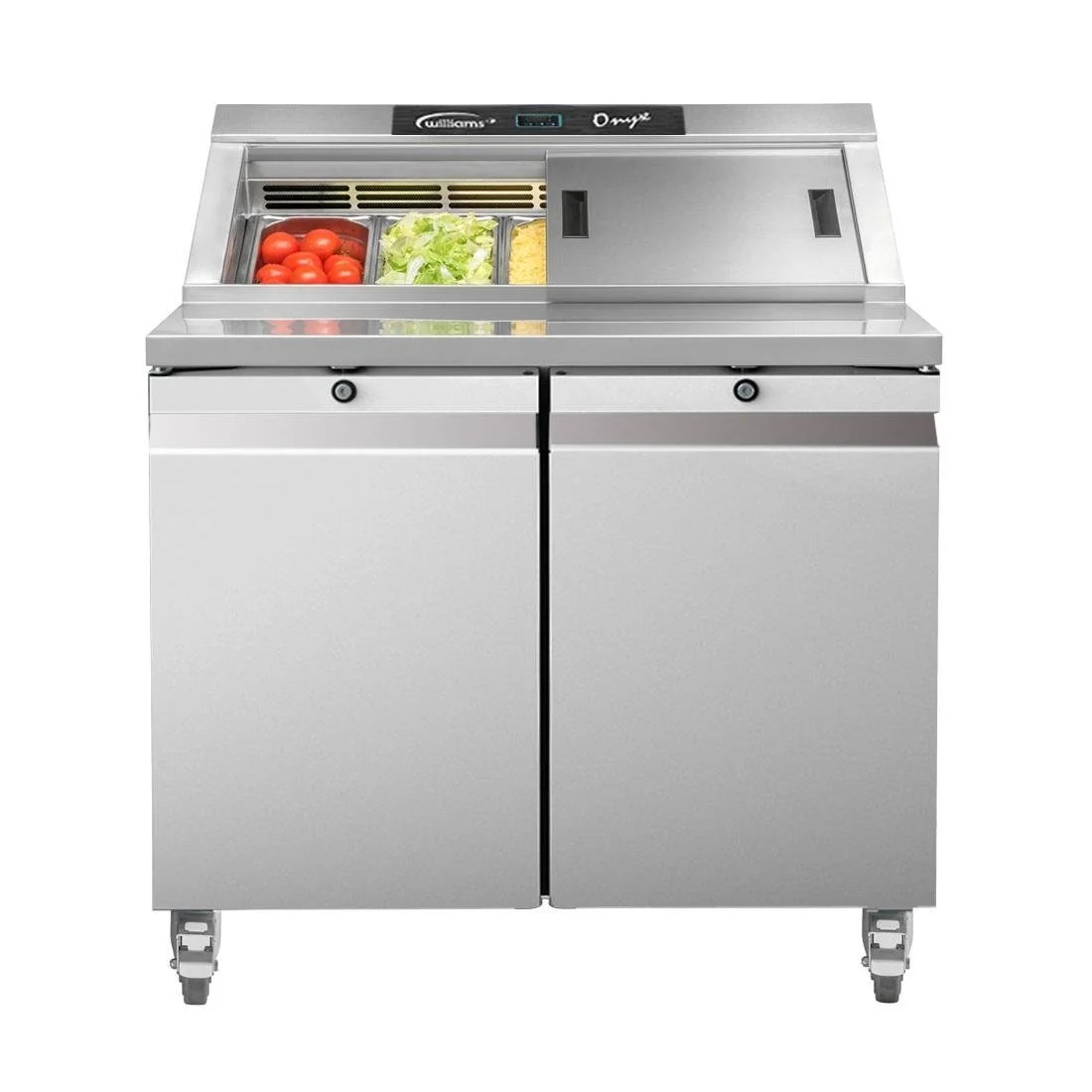 Williams Onyx Double Door Refrigerated Prep Counter 355Ltr CPC2-SS - Image 4