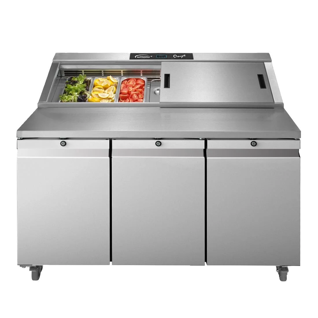 Williams Onyx 3 Door Refrigerated Prep Counter 616Ltr CPC3-SS - Image 4