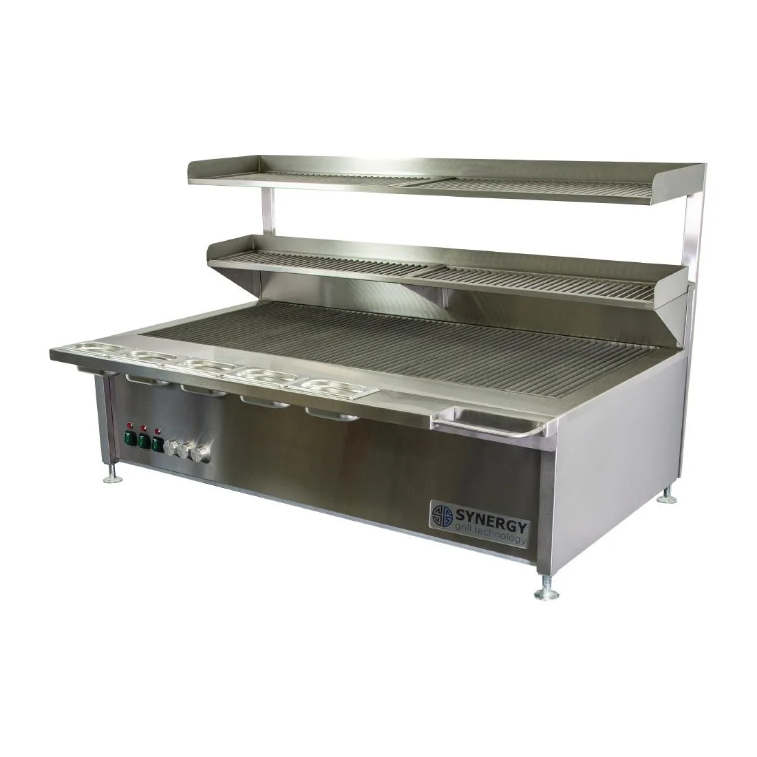 Synergy Grill Gas Chargrill with Garnish Rail and Slow Cook Shelf ST1300 - Image 2