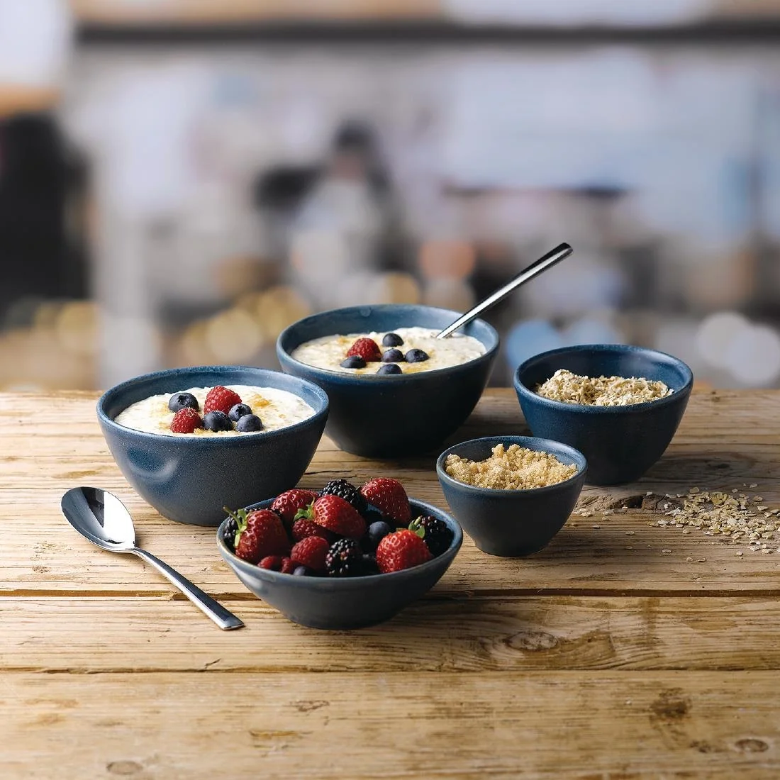 Churchill Super Vitrified Nourish Oslo Blue Snack Bowls 130mm (12 Pack) - Image 3