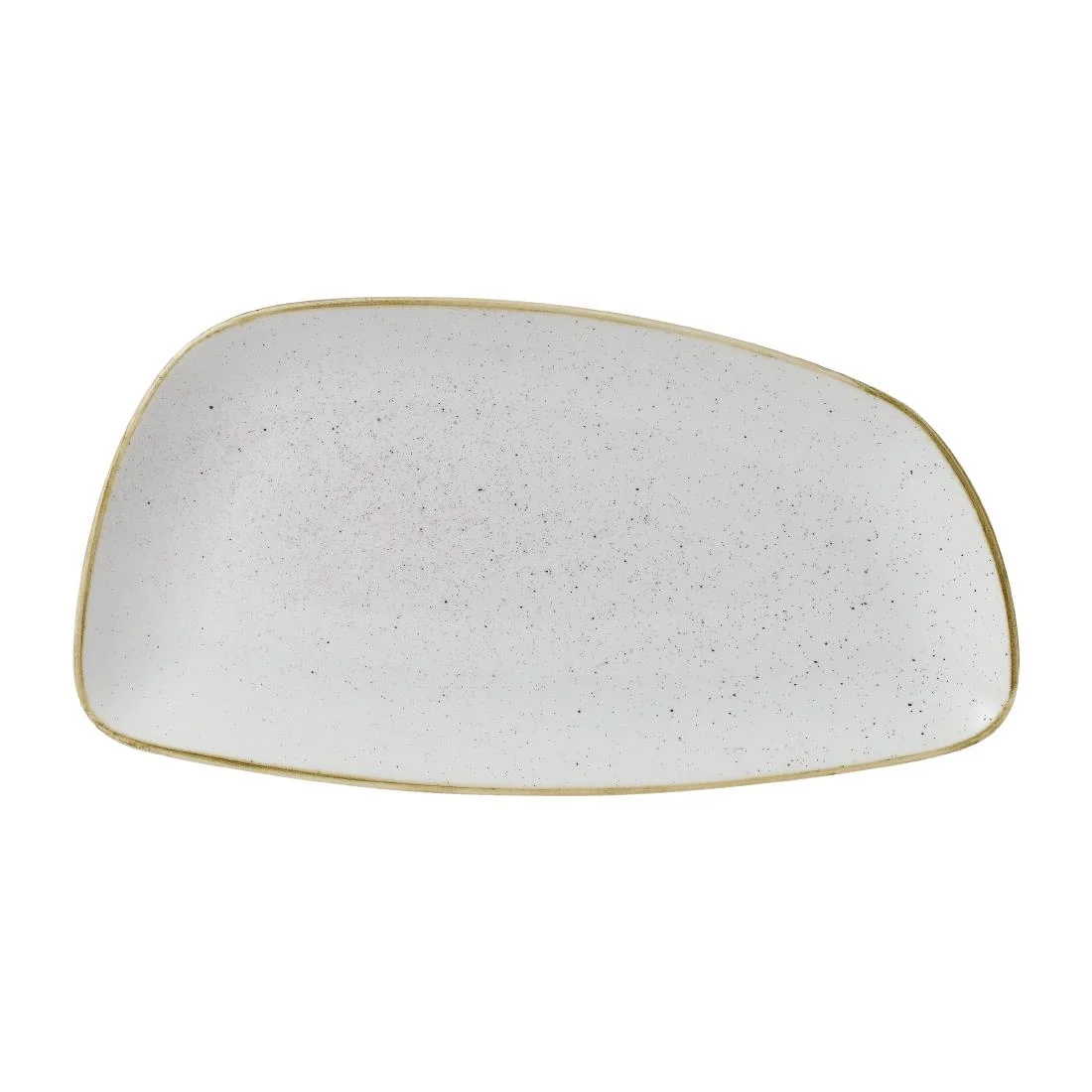 Churchill Stonecast Oval Plates Barley White 349x171mm (6 Pack)