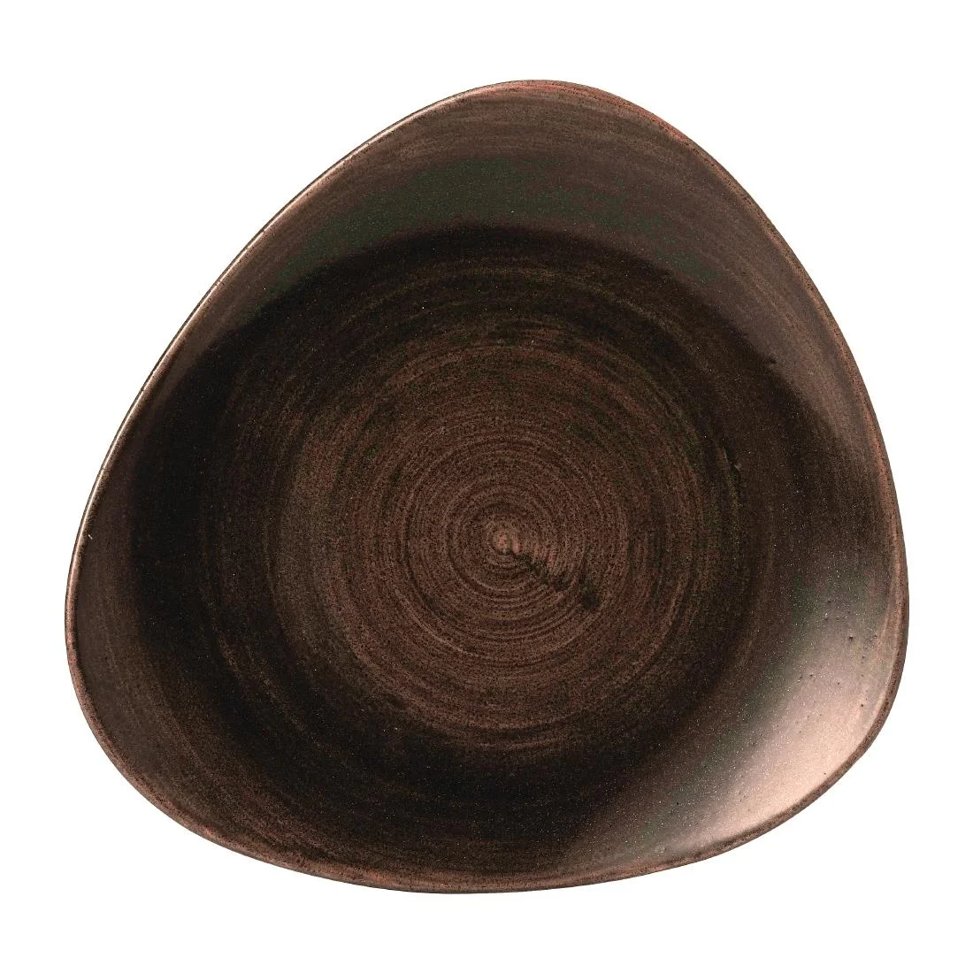Churchill Stonecast Patina Lotus Plates Iron Black 254mm (12 Pack)