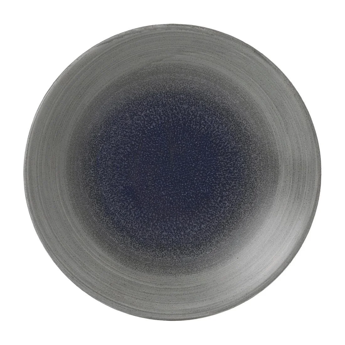 Churchill Stonecast Aqueous Deep Coupe Plates Grey 218mm (12 Pack)