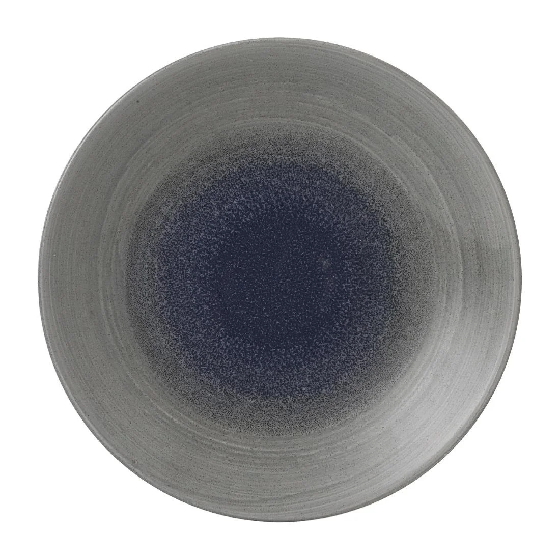 Churchill Stonecast Aqueous Deep Coupe Plates Grey 239mm (12 Pack)