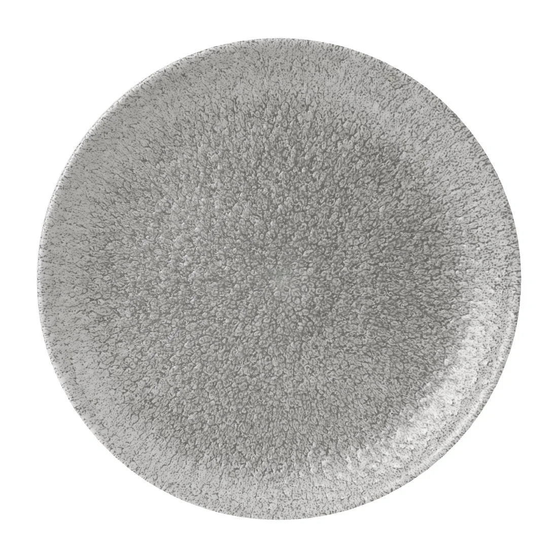 Churchill Raku Jasper Grey Evolve Coupe Plates 8.67" (12 Pack) (Direct) - Image 1