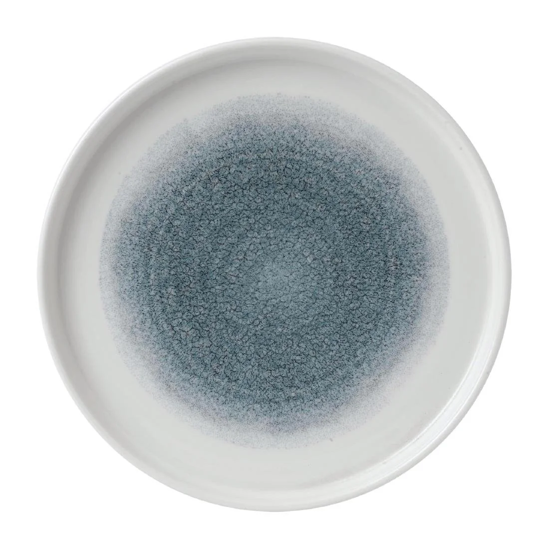 Churchill Raku Walled Plates Topaz Blue 218mm(6 Pack) - Image 1