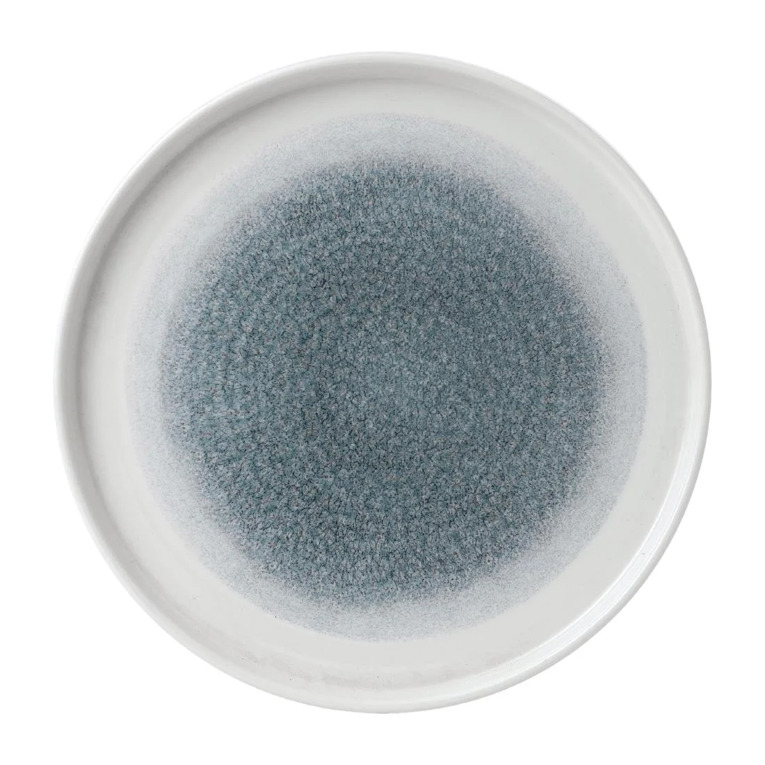Churchill Raku Walled Plates Topaz Blue 260mm (6 Pack)
