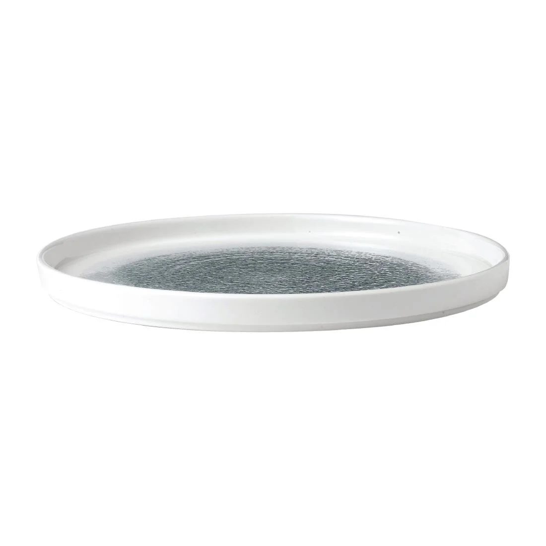 Churchill Raku Walled Plates Topaz Blue 260mm (6 Pack) - Image 2