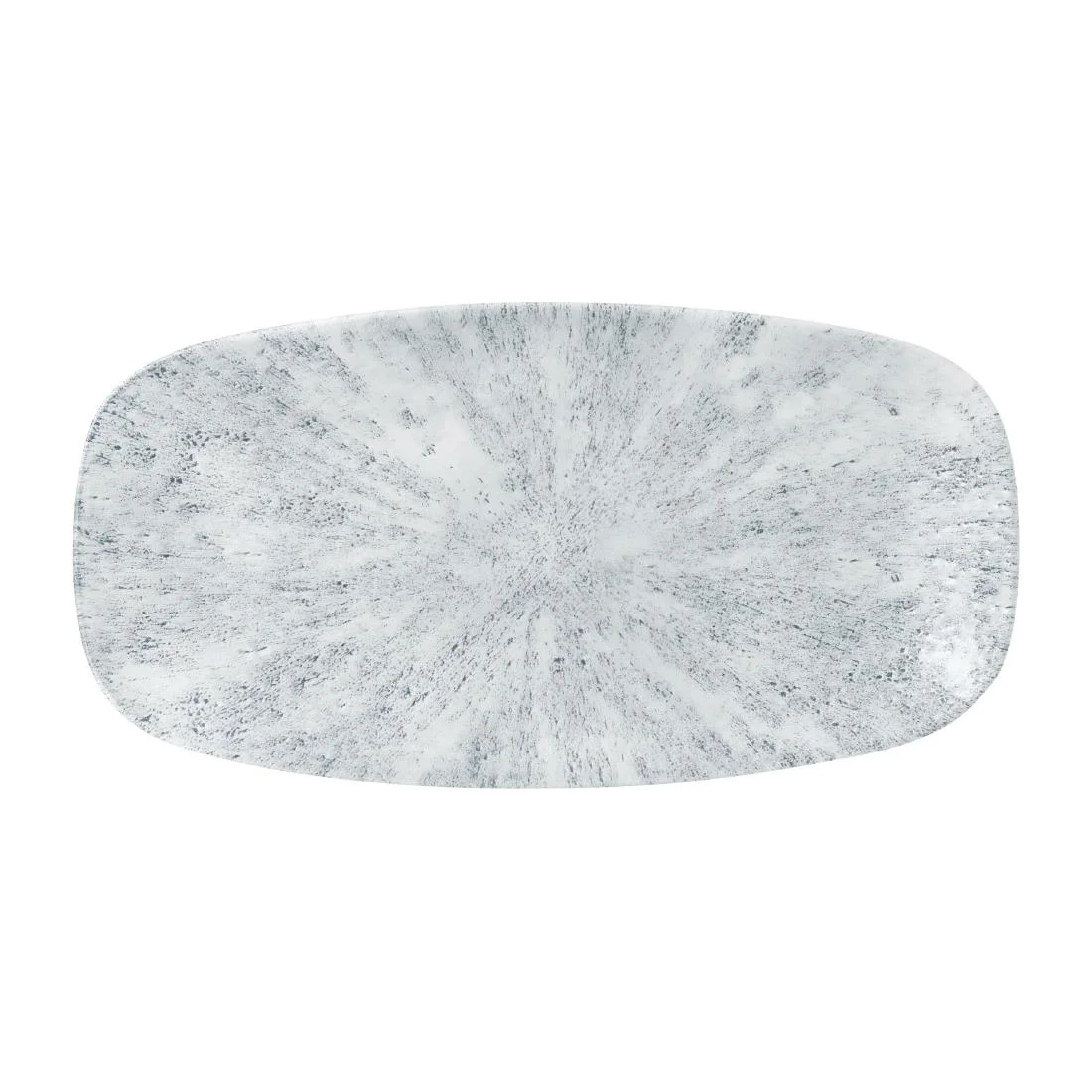Churchill Stone Oblong Plates Pearl Grey 298x152mm (12 Pack)