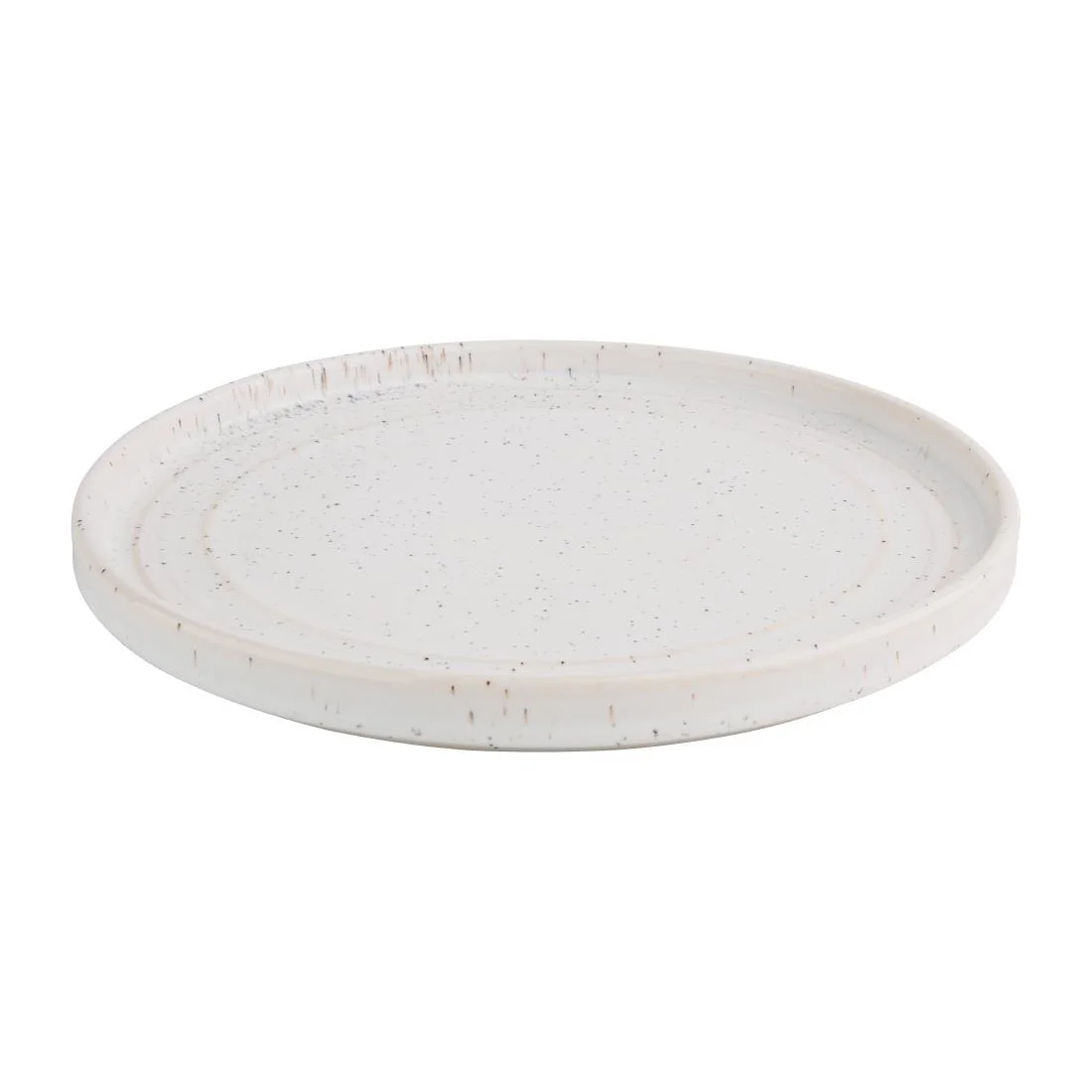 Olympia Cavolo Flat Round Plates White Speckle 220mm (6 Pack) - Image 6