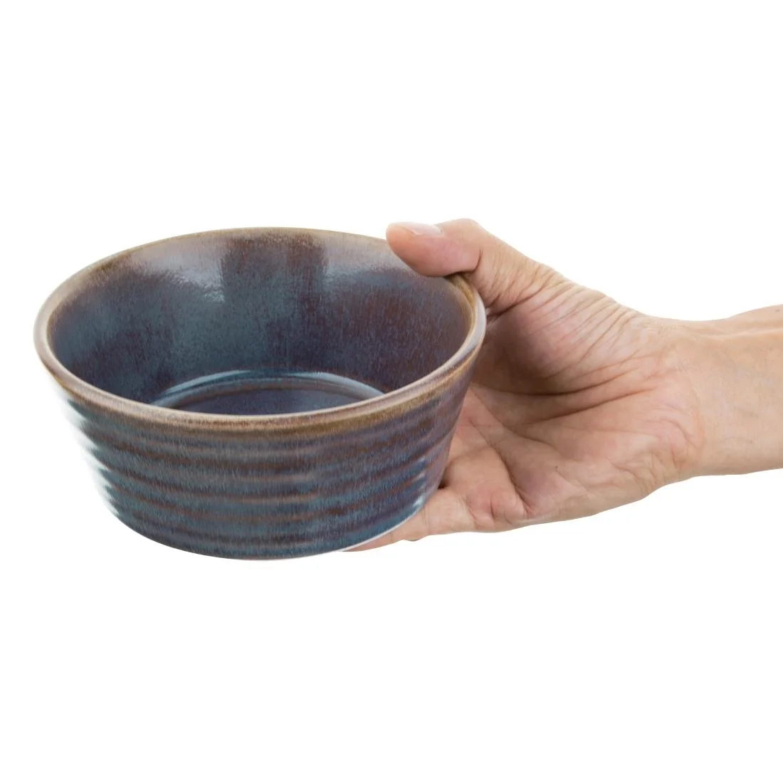 Olympia Cavolo Flat Round Bowls Iridescent 143mm (6 Pack) - Image 7