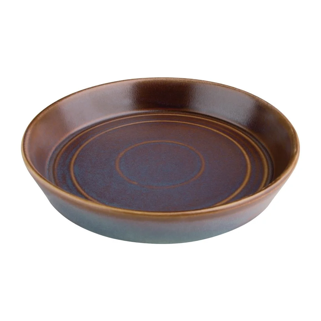 Olympia Cavolo Flat Round Bowls Iridescent 220mm (4 Pack) - Image 1