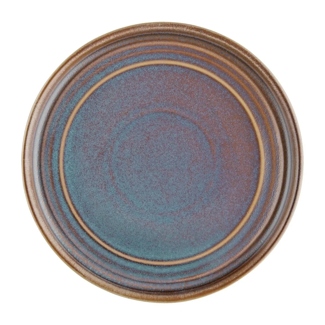 Olympia Cavolo Flat Round Plates Iridescent 180mm (6 Pack) - Image 1