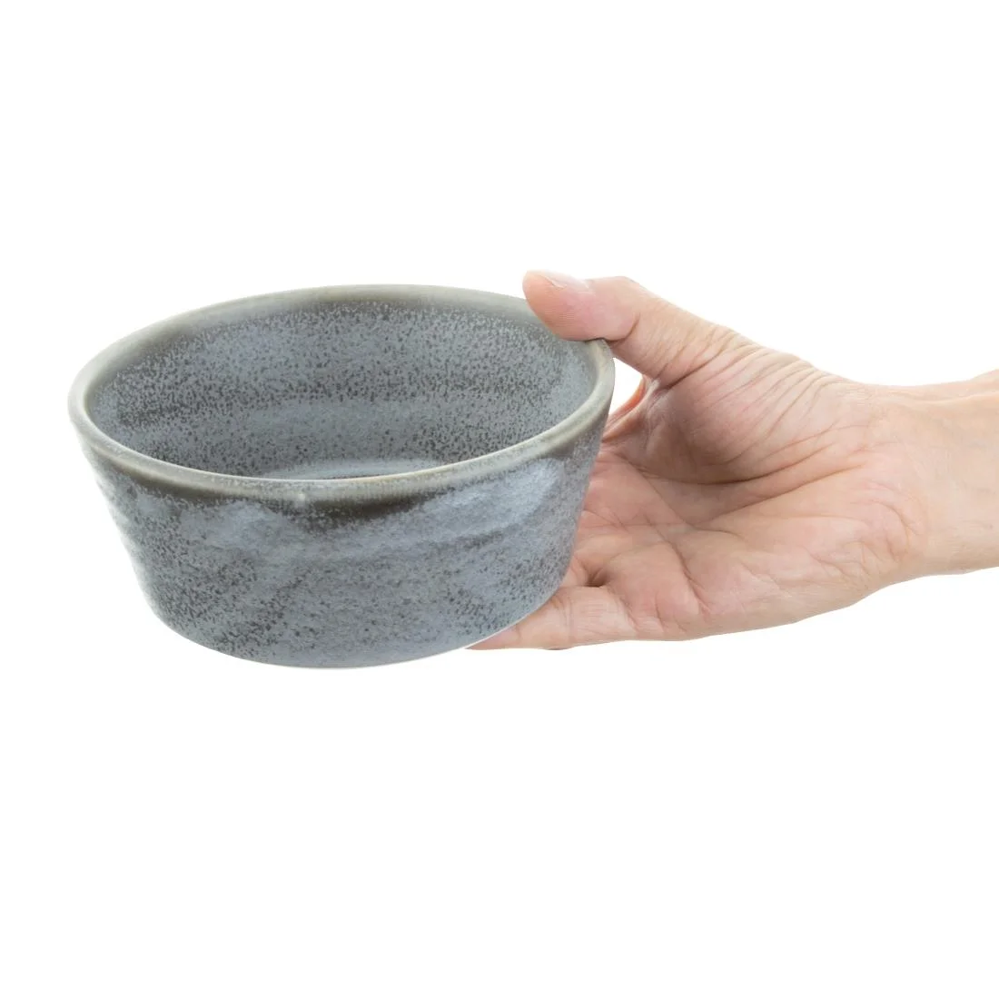 Olympia Cavolo Flat Round Bowls Charcoal Dusk 143mm (6 Pack) - Image 6