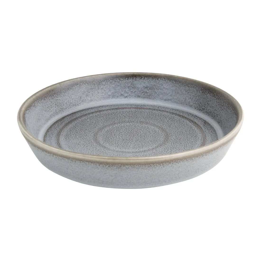 Olympia Cavolo Flat Round Bowls Charcoal Dusk 220mm (4 Pack) - Image 6
