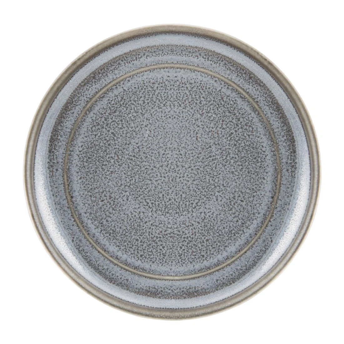 Olympia Cavolo Flat Round Plates Charcoal Dusk 180mm (6 Pack) - Image 1