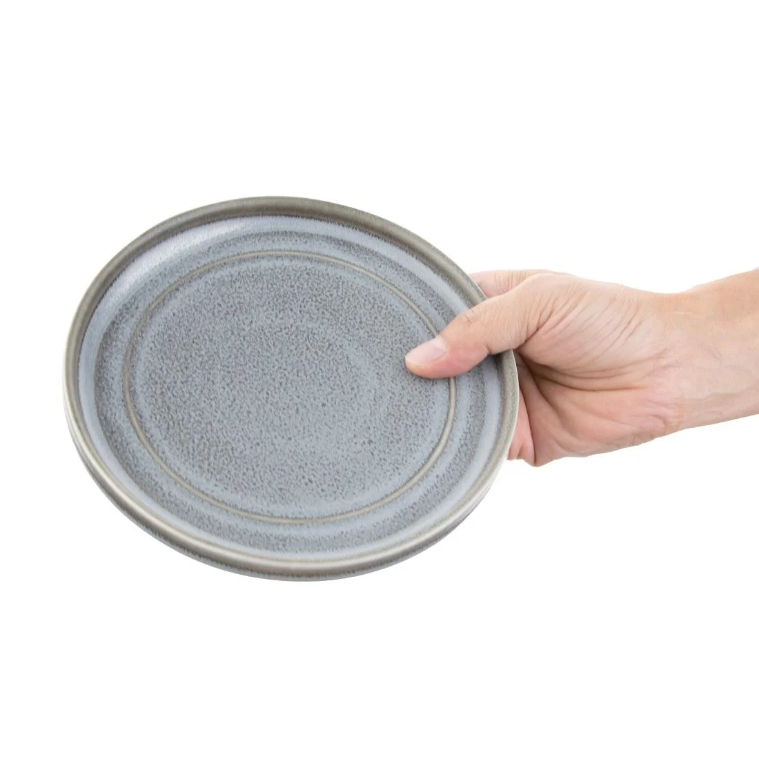 Olympia Cavolo Flat Round Plates Charcoal Dusk 180mm (6 Pack) - Image 7