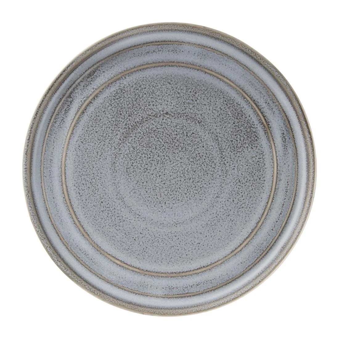 Olympia Cavolo Flat Round Plates Charcoal Dusk 220mm (6 Pack) - Image 1