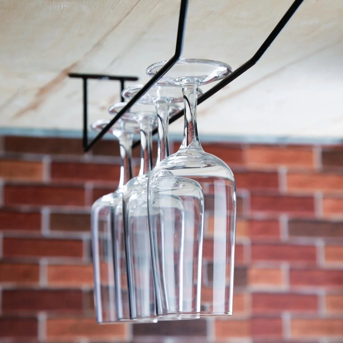 Olympia Wine Glass Rack Black 406mm - Image 5