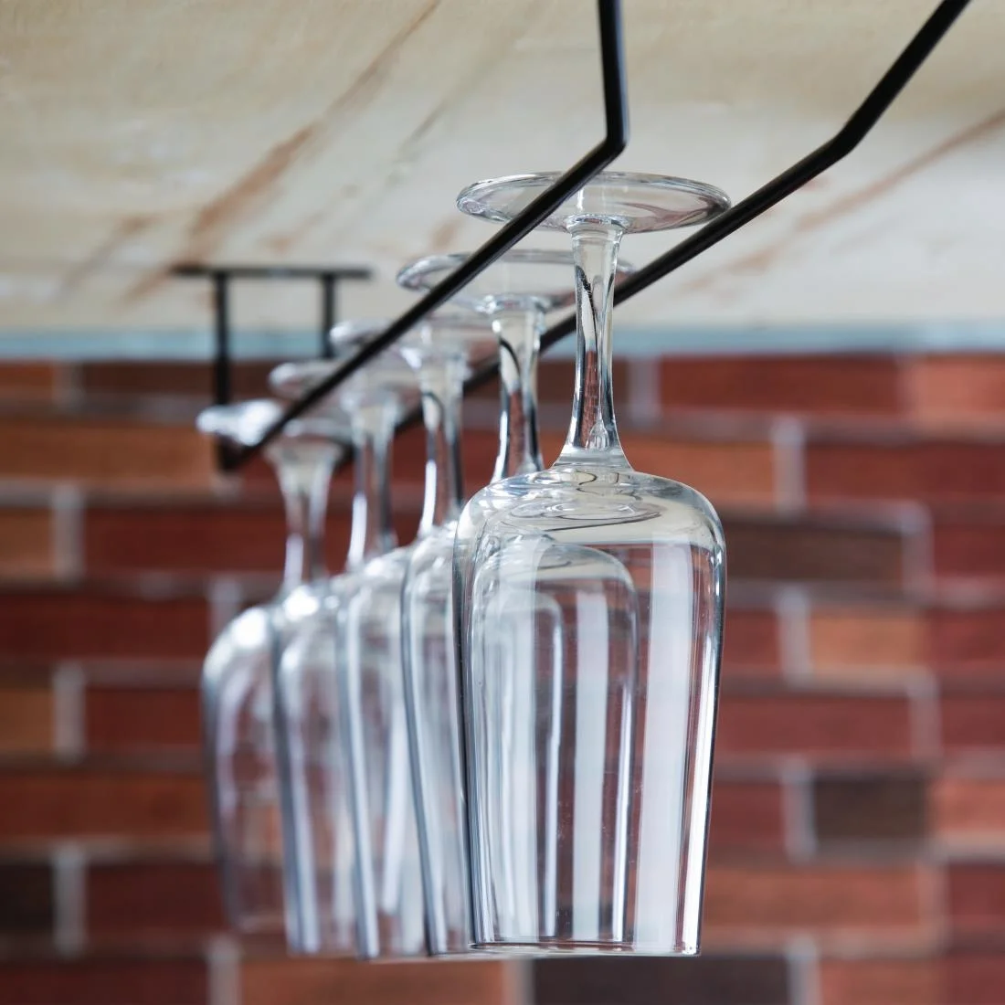Olympia Wine Glass Rack Black 610mm - Image 4