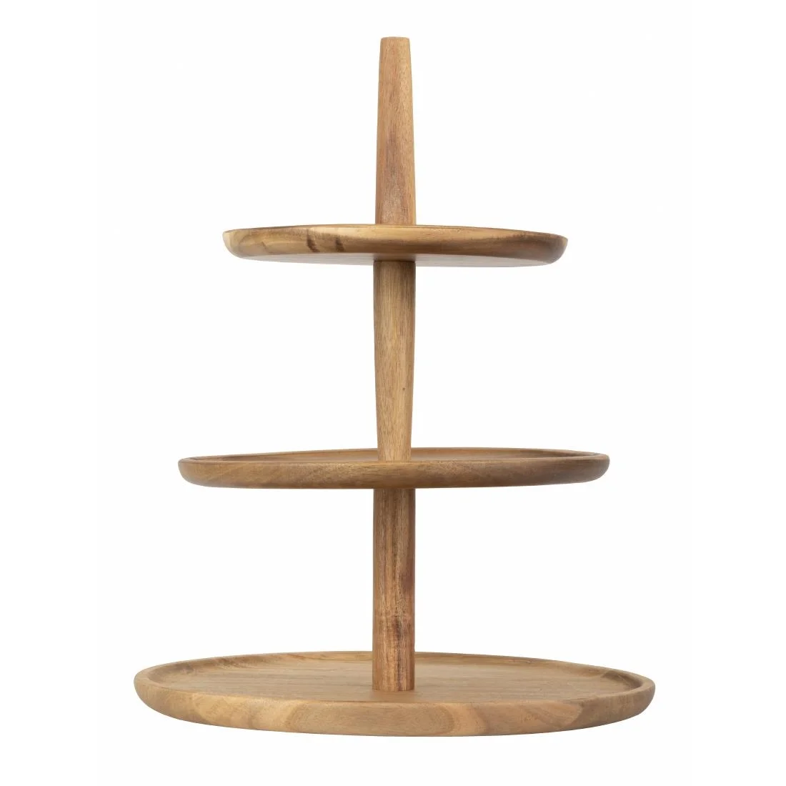 Olympia Acacia 3-Tier Stand 305(Ø) x 395(H)mm - Image 3
