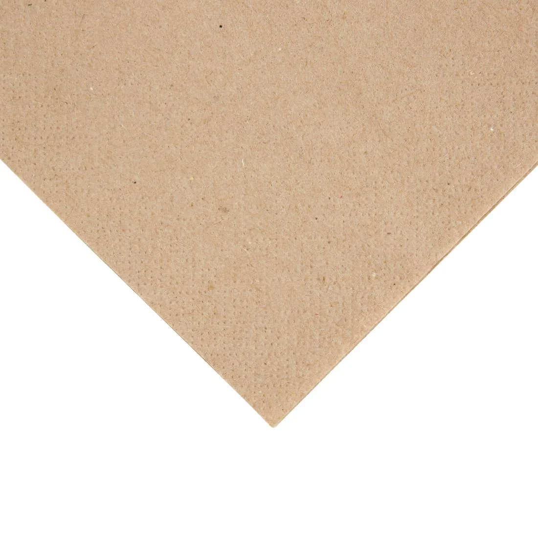 Fiesta Recyclable Recycled Cocktail Napkin Kraft 24x24cm 2ply 1/4 Fold (Pack of 4000) - Image 2