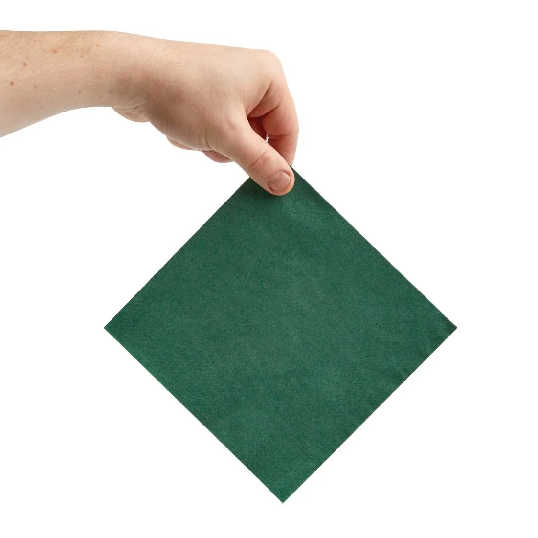 Fiesta Recyclable Lunch Napkin Green 33x33cm 2ply 1/4 Fold (Pack of 2000) - Image 3