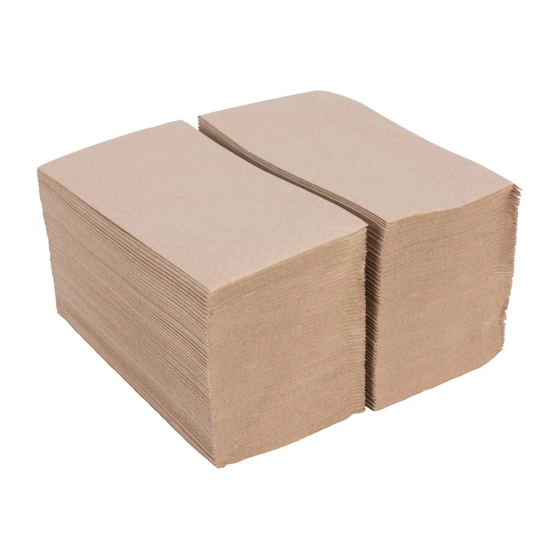 Fiesta Recyclable Recycled Lunch Napkin Kraft 33x33cm 2ply 1/8 Fold (Pack of 2000) - Image 5