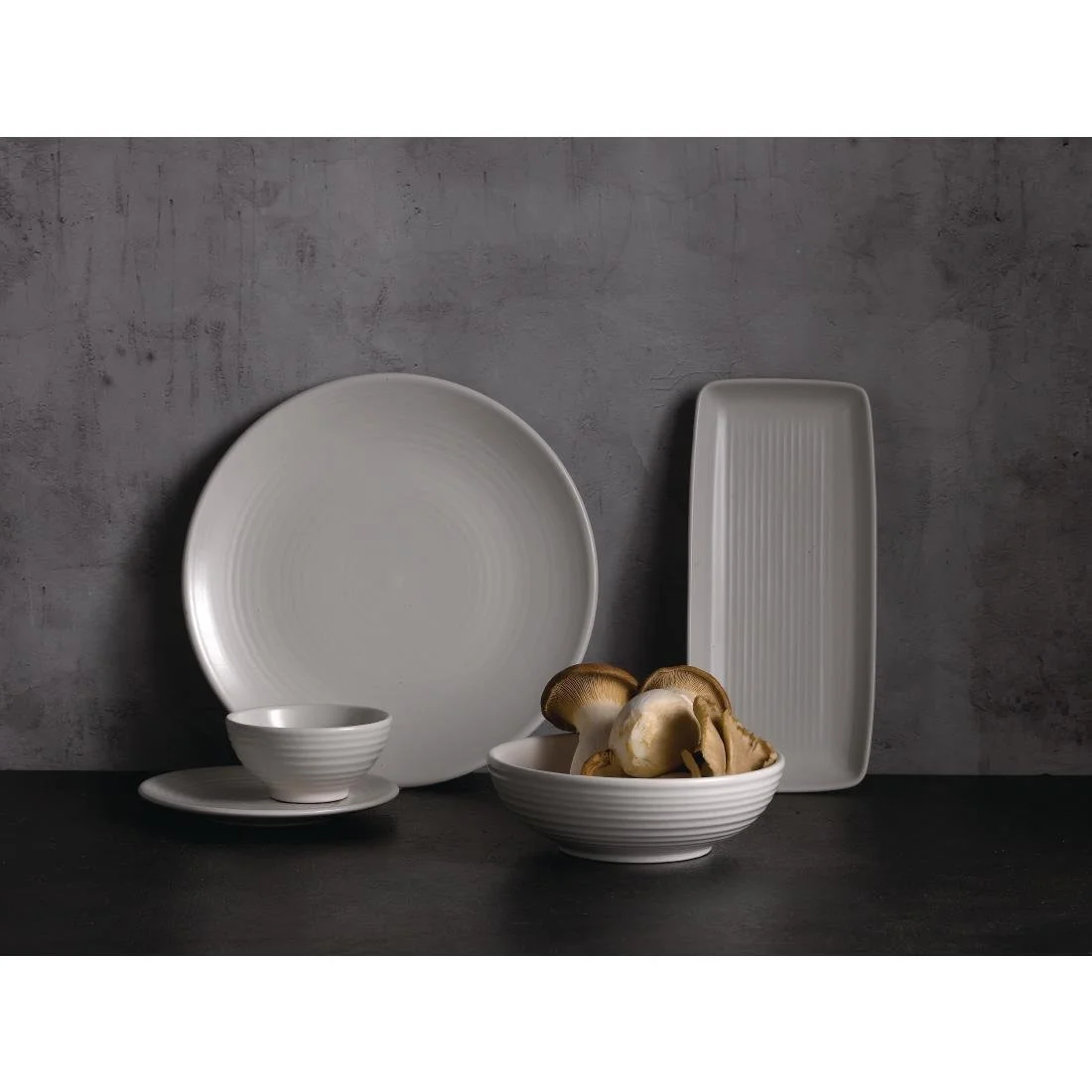 Dudson Evo Pearl Rectangular Trays 360x171mm (4 Pack) - Image 2