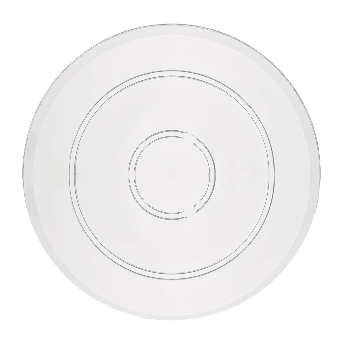 Olympia Kristallon Polycarbonate Display Plate Clear 345(Ø)mm - Image 1