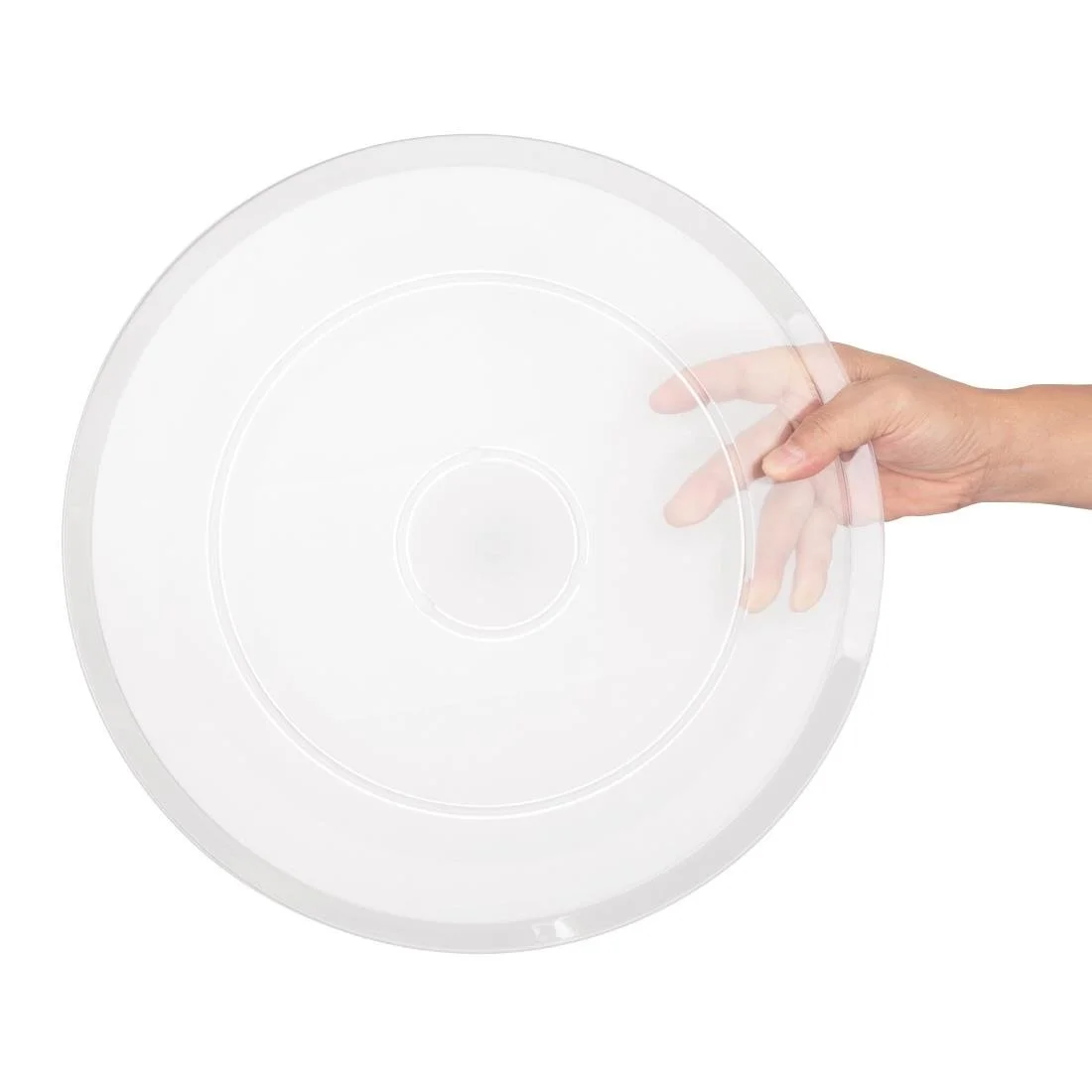 Olympia Kristallon Polycarbonate Display Plate Clear 345(Ø)mm - Image 3