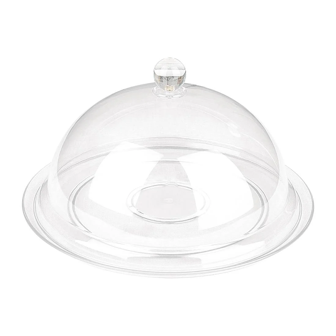 Olympia Kristallon Polycarbonate Display Plate Clear 345(Ø)mm - Image 4